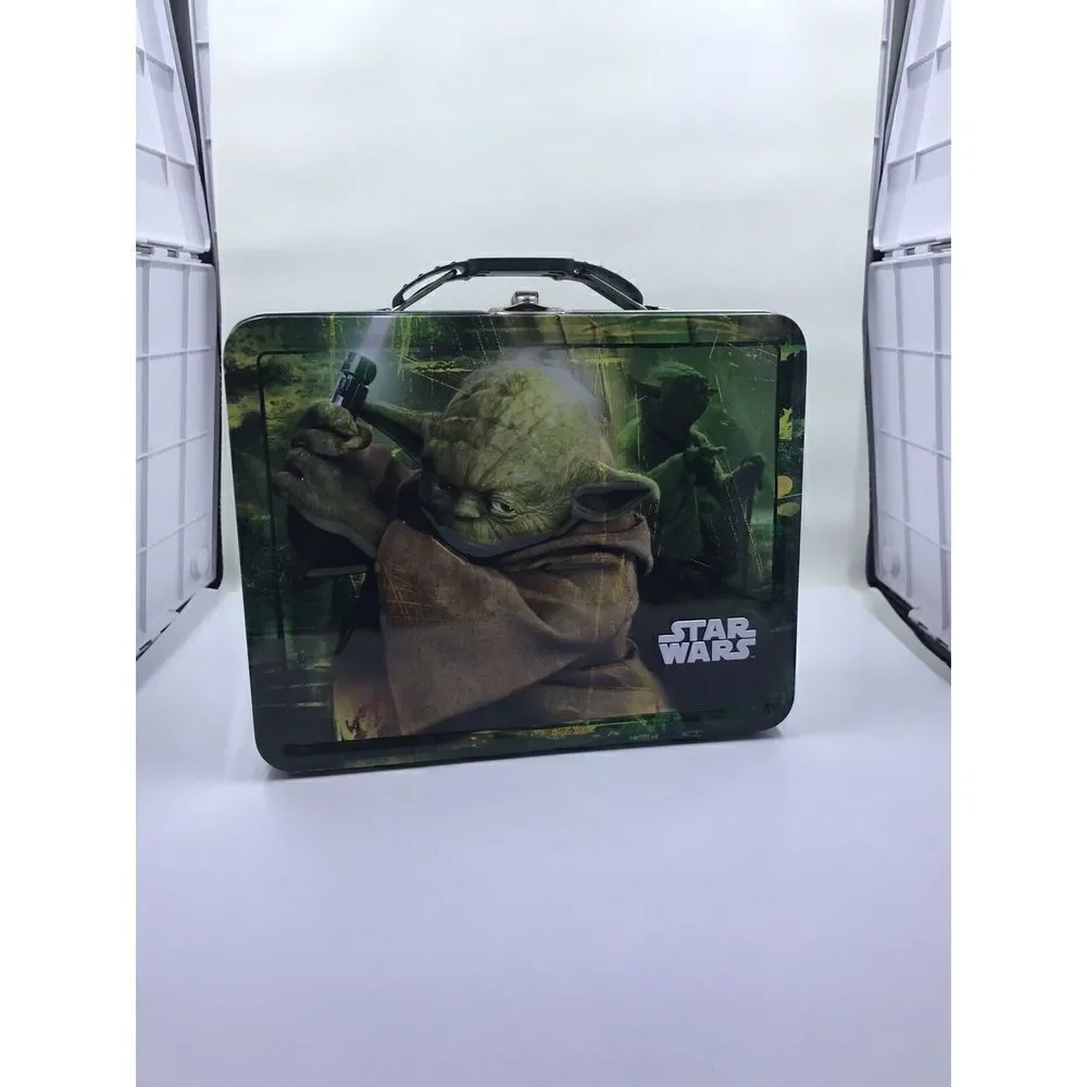 Star Wars Yoda Jedi Master Metal Lunchbox 2010 Embossed Tin Box Co Used